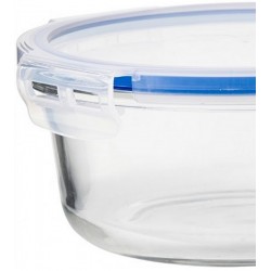 Pote Hermético 580ml Redondo De Vidro Borossilicato